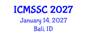 International Conference on Mathematics, Statistics and Scientific Computing (ICMSSC) January 14, 2027 - Bali, Indonesia International Conference on Mathematics, Statistics and Scientific Computing (ICMSSC) January 14, 2027 - Bali, Indonesia