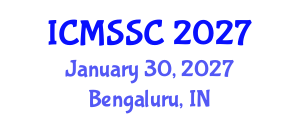 International Conference on Mathematics, Statistics and Scientific Computing (ICMSSC) January 30, 2027 - Bengaluru, India International Conference on Mathematics, Statistics and Scientific Computing (ICMSSC) January 30, 2027 - Bengaluru, India
