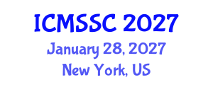 International Conference on Mathematics, Statistics and Scientific Computing (ICMSSC) January 28, 2027 - New York, United States International Conference on Mathematics, Statistics and Scientific Computing (ICMSSC) January 28, 2027 - New York, United States