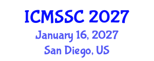 International Conference on Mathematics, Statistics and Scientific Computing (ICMSSC) January 16, 2027 - San Diego, United States International Conference on Mathematics, Statistics and Scientific Computing (ICMSSC) January 16, 2027 - San Diego, United States