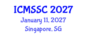 International Conference on Mathematics, Statistics and Scientific Computing (ICMSSC) January 11, 2027 - Singapore, Singapore