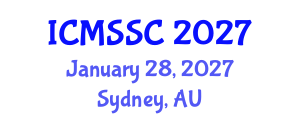 International Conference on Mathematics, Statistics and Scientific Computing (ICMSSC) January 28, 2027 - Sydney, Australia
