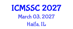 International Conference on Mathematics, Statistics and Scientific Computing (ICMSSC) March 03, 2027 - Haifa, Israel International Conference on Mathematics, Statistics and Scientific Computing (ICMSSC) March 03, 2027 - Haifa, Israel