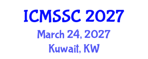 International Conference on Mathematics, Statistics and Scientific Computing (ICMSSC) March 24, 2027 - Kuwait, Kuwait