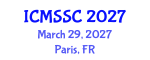 International Conference on Mathematics, Statistics and Scientific Computing (ICMSSC) March 29, 2027 - Paris, France International Conference on Mathematics, Statistics and Scientific Computing (ICMSSC) March 29, 2027 - Paris, France
