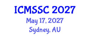 International Conference on Mathematics, Statistics and Scientific Computing (ICMSSC) May 17, 2027 - Sydney, Australia