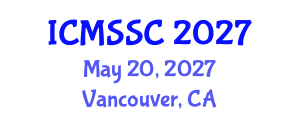 International Conference on Mathematics, Statistics and Scientific Computing (ICMSSC) May 20, 2027 - Vancouver, Canada
