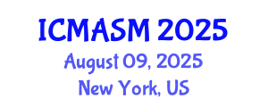International Conference on Mechanical Advantage and Simple Machines (ICMASM) August 09, 2025 - New York, United States