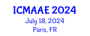 International Conference on Mechanical, Aeronautical and Automotive Engineering (ICMAAE) July 18, 2024 - Paris, France