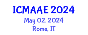 International Conference on Mechanical, Aeronautical and Automotive Engineering (ICMAAE) May 02, 2024 - Rome, Italy