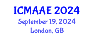 International Conference on Mechanical, Aeronautical and Automotive Engineering (ICMAAE) September 19, 2024 - London, United Kingdom