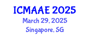 International Conference on Mechanical, Aeronautical and Automotive Engineering (ICMAAE) March 29, 2025 - Singapore, Singapore