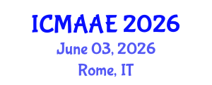 International Conference on Mechanical, Aeronautical and Automotive Engineering (ICMAAE) June 03, 2026 - Rome, Italy