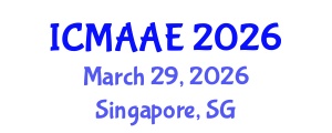 International Conference on Mechanical, Aeronautical and Automotive Engineering (ICMAAE) March 29, 2026 - Singapore, Singapore