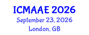 International Conference on Mechanical, Aeronautical and Automotive Engineering (ICMAAE) September 23, 2026 - London, United Kingdom