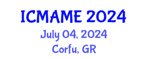 International Conference on Mechanical, Aeronautical and Manufacturing Engineering (ICMAME) July 04, 2024 - Corfu, Greece