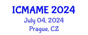 International Conference on Mechanical, Aeronautical and Manufacturing Engineering (ICMAME) July 04, 2024 - Prague, Czechia
