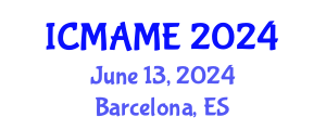 International Conference on Mechanical, Aeronautical and Manufacturing Engineering (ICMAME) June 13, 2024 - Barcelona, Spain