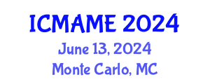 International Conference on Mechanical, Aeronautical and Manufacturing Engineering (ICMAME) June 13, 2024 - Monte Carlo, Monaco