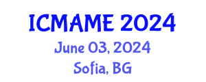 International Conference on Mechanical, Aeronautical and Manufacturing Engineering (ICMAME) June 03, 2024 - Sofia, Bulgaria