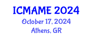 International Conference on Mechanical, Aeronautical and Manufacturing Engineering (ICMAME) October 17, 2024 - Athens, Greece