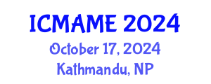 International Conference on Mechanical, Aeronautical and Manufacturing Engineering (ICMAME) October 17, 2024 - Kathmandu, Nepal