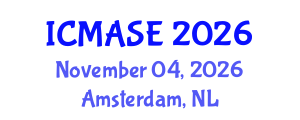 International Conference on Mechanical, Aerospace and Systems Engineering (ICMASE) November 04, 2026 - Amsterdam, Netherlands