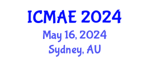 International Conference on Mechanical and Aerospace Engineering (ICMAE) May 16, 2024 - Sydney, Australia