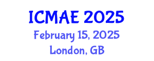 International Conference on Mechanical and Aerospace Engineering (ICMAE) February 15, 2025 - London, United Kingdom