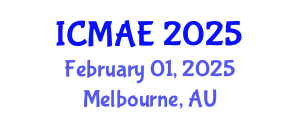 International Conference on Mechanical and Aerospace Engineering (ICMAE) February 01, 2025 - Melbourne, Australia