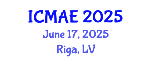 International Conference on Mechanical and Aerospace Engineering (ICMAE) June 17, 2025 - Riga, Latvia