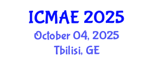 International Conference on Mechanical and Aerospace Engineering (ICMAE) October 04, 2025 - Tbilisi, Georgia