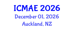 International Conference on Mechanical and Aerospace Engineering (ICMAE) December 01, 2026 - Auckland, New Zealand