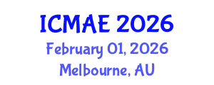 International Conference on Mechanical and Aerospace Engineering (ICMAE) February 01, 2026 - Melbourne, Australia