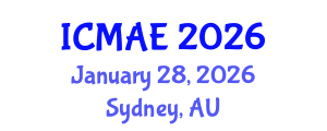 International Conference on Mechanical and Aerospace Engineering (ICMAE) January 28, 2026 - Sydney, Australia