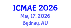 International Conference on Mechanical and Aerospace Engineering (ICMAE) May 17, 2026 - Sydney, Australia