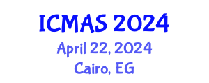 International Conference on Mechanical and Aerospace Systems (ICMAS) April 22, 2024 - Cairo, Egypt