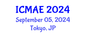 International Conference on Mechanical and Automotive Engineering (ICMAE) September 05, 2024 - Tokyo, Japan