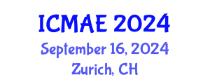 International Conference on Mechanical and Automotive Engineering (ICMAE) September 16, 2024 - Zurich, Switzerland