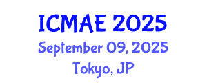 International Conference on Mechanical and Automotive Engineering (ICMAE) September 09, 2025 - Tokyo, Japan