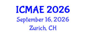 International Conference on Mechanical and Automotive Engineering (ICMAE) September 16, 2026 - Zurich, Switzerland