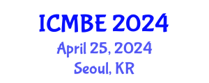 International Conference on Mechanical and Biomedical Engineering (ICMBE) April 25, 2024 - Seoul, Republic of Korea