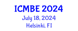 International Conference on Mechanical and Biomedical Engineering (ICMBE) July 18, 2024 - Helsinki, Finland