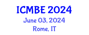 International Conference on Mechanical and Biomedical Engineering (ICMBE) June 03, 2024 - Rome, Italy