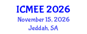 International Conference on Mechanical and Electrical Engineering (ICMEE) November 15, 2026 - Jeddah, Saudi Arabia