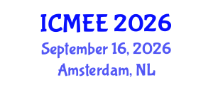 International Conference on Mechanical and Electrical Engineering (ICMEE) September 16, 2026 - Amsterdam, Netherlands