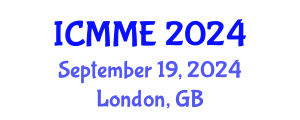 International Conference on Mechanical and Materials Engineering (ICMME) September 19, 2024 - London, United Kingdom