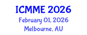 International Conference on Mechanical and Materials Engineering (ICMME) February 01, 2026 - Melbourne, Australia