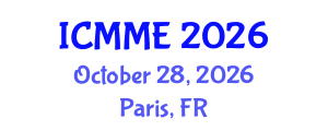 International Conference on Mechanical and Materials Engineering (ICMME) October 28, 2026 - Paris, France