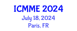International Conference on Mechanical and Mechatronics Engineering (ICMME) July 18, 2024 - Paris, France